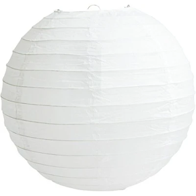 Image of party decoration Tissue Paper Pompoms Honeycombs Lanterns Fans Wedding Birthday (16&quot;(40CM), White Lantern)