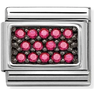 Image of Nomination Pink Crystal Pavé Charm