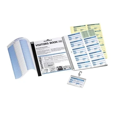 Image of Durable Visitors Book Refill (Pack of 100) 1464/00 + FINCHLEY Pen Free