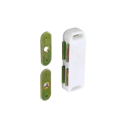 Image of Securit Twin Magnetic Catch White
