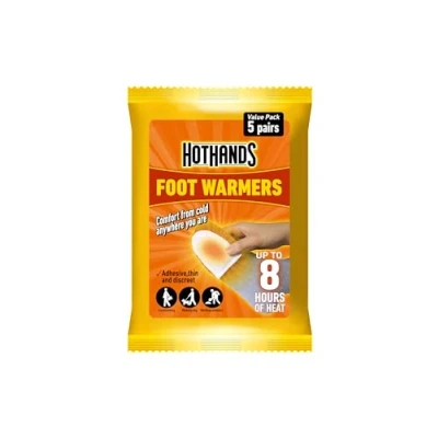 Image of HOTHANDS Foot Warmers Value Pack of 2 (5 pairs each) 8 hours heat Air activated Ready to use