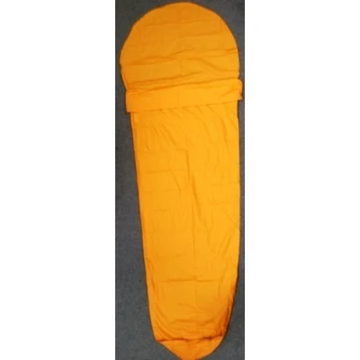 Image of Hi gear Orange Poly/Cotton Sleeping Bag Liner Mummy shaped style