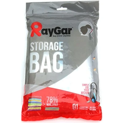 Image of RayGar 6 Bags Pack Vacuum Compressed Storage Saving Clothing, Duvets, Bedding, Pillows, Curtains, Travelling New (100x80cm)