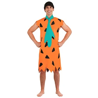 Image of Jerry Leigh Adult Flintstones Fred Flintstone Fancy Dress Costume X Small Orange
