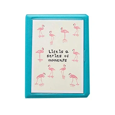 Image of JXE Flamingo Photo Book Album For Fujifilm Instax Wide 300/210 Instant Films 5 inch (32 Pockets) Peacock green