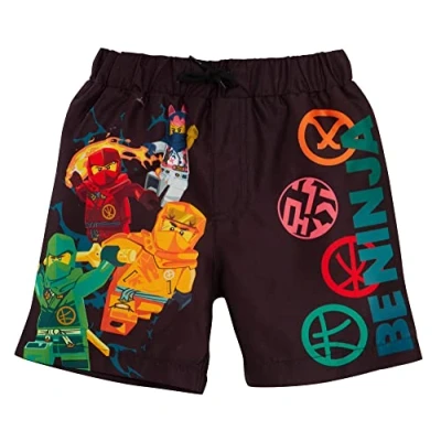 Image of LEGO Boys Ninjago Swim Shorts 7 8 Years Black