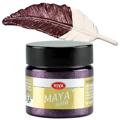 Image of Viva Decor Maya Gold Paint Bordeaux,Red,Medium