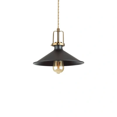 Image of Eris 3 Indoor Dome Ceiling Pendant Lamp 1 Light Black, E27