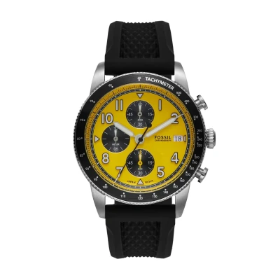 Image of Fossil Sport Tourer Watch Chronograph watch, Men&#039;s, Size: One Size, Black