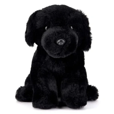 Image of Zappi Co Buddy the Black Labrador Plush Toy (20cm) Lab Dog Loyal Companion Soft, Cuddly, 100% Recycled Perfect Canine Friend