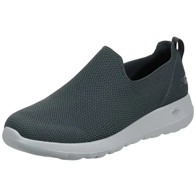Image of Skechers Men&#039;s Go Max Athletic Air Mesh Slip on Walking Shoe Sneaker, Charcoal/Charcoal/Charcoal, 13 Wide