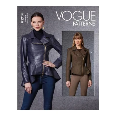 Image of Vogue Patterns V1714F5 Misses Jacket, White, F5 (16 18 20 22 24)