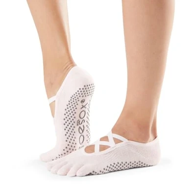Image of Toesox FT Elle Yoga Grip Socks, Ballet Nude, M
