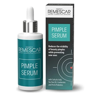 Image of Remescar Pimple Serum 30ml Reduce the Visibility of Beauty Pimples While Preventing New Ones Salicylic Acid, Tea Tree Oil and Cranberries Spot Cream