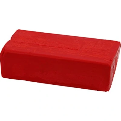 Image of Soft Clay, size 13x6x4 cm, red, 500g