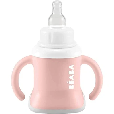Image of Béaba Evoluclip 3 in 1 Training Cup 4 Months and + Pink