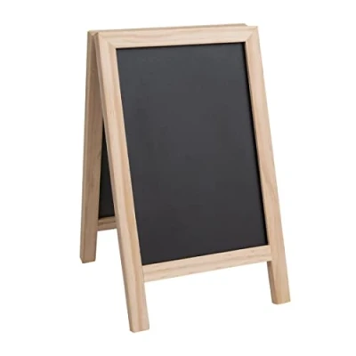Image of Olympia Mini Folding Menu Board 250x150mm Easy Wipe, Durable, Sturdy, Hotel Restaurant Café Bar Pub Tabletop Notice Display Sign Chalkboard