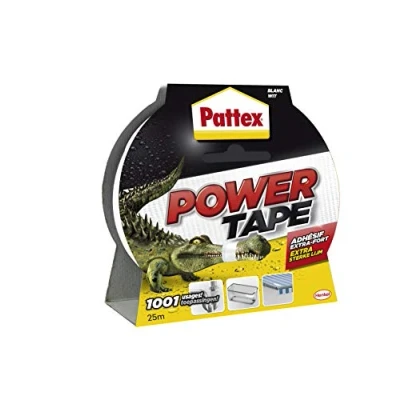 Image of Pattex &quot;Power Tape&quot; Adhesive Repair Tape in Case 25 m White