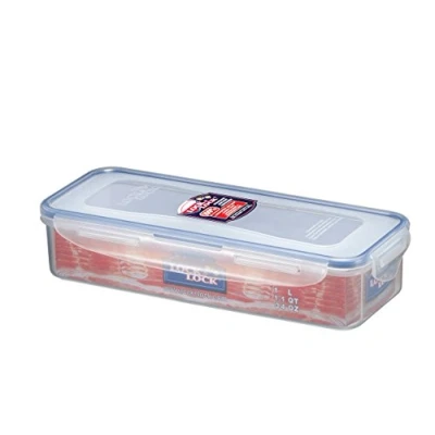 Image of Lock &amp; 1 Litre Bacon Box Rectangular Storage Container With Freshness Tray