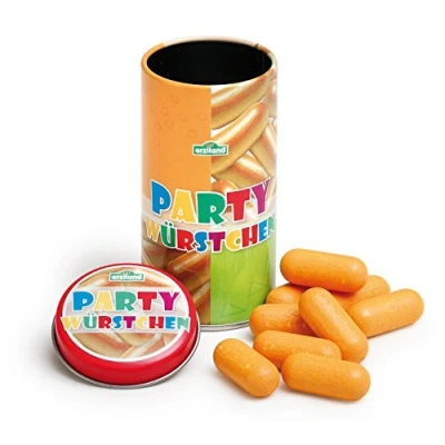 Image of Erzi 15150 Party Sausages Toy in a Tin, Multicoloured