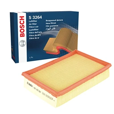 Image of A111109111DA Air Filter BOSCH 1 457 433 264 57mm 184mm 274mm Insert VOLKSWAGEN: Caddy 2 Pickup, Kastenwagen, SKODA: Felicia Pickup