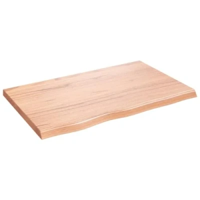 Image of vidaXL Wall Shelf Light Brown 80x50x(2 4) cm Treated Solid Wood Oak