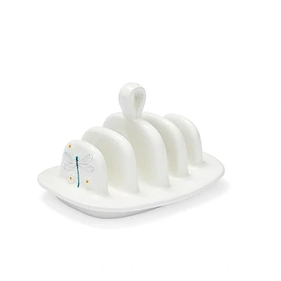 Image of Cooksmart British Designed Ceramic Toast Rack Holder Perfect for Breakfast Racks All Types of Kitchens English Meadow