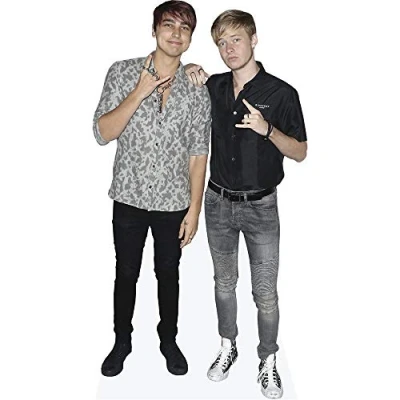 Image of Colby Brock and Sam Golbach (Duo) Mini Celebrity Cutout