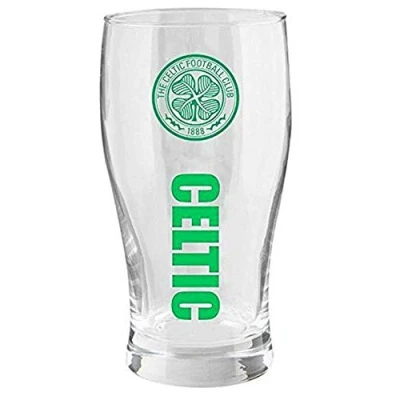 Image of GIFTS 4 ALL Official Celtic FC Football Crest Souvenir Pint Glass