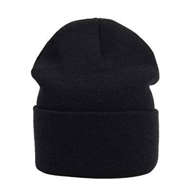 Image of MASADA Women&#039;s and Men&#039;s Beanie Winter Hat, black, One Size