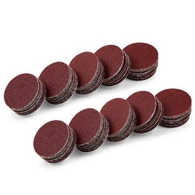 Image of SPEEDWOX Hook and Loop Sanding Discs 100pcs 1 Inches 180 Grit Sandpaper for Wood Drill Grinder Rotary Tools No Hole