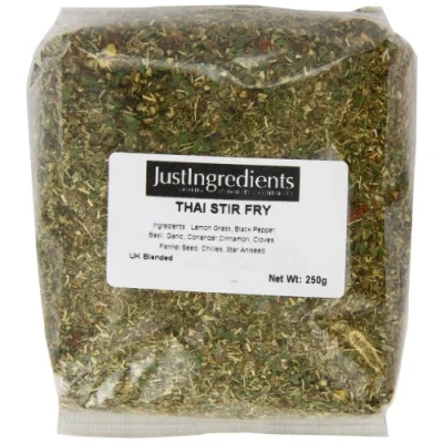 Image of JustIngredients Essentials Thai Stir Fry Spice Blend, 250 g Pack of 2