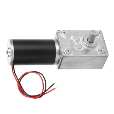 Image of Worm Gear Motor, High Torsion Spee d Reduce Electric Gearbox Reversible 8mm Shaft 12V(12V 20RPM), Power Plant &amp; Driveline Systems
