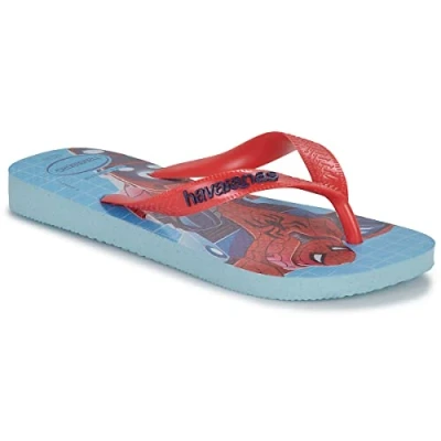 Image of Havaianas KIDS TOP Marvel II Tbar sandals for kids, Size: 272, Blue water shoes