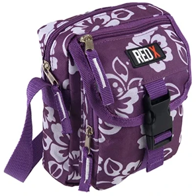 Image of RED X Mens Ladies Hibiscus Cross Body Utility Bag
