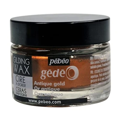 Image of Pebeo Gilding Wax 30ml Jar Antique Gold