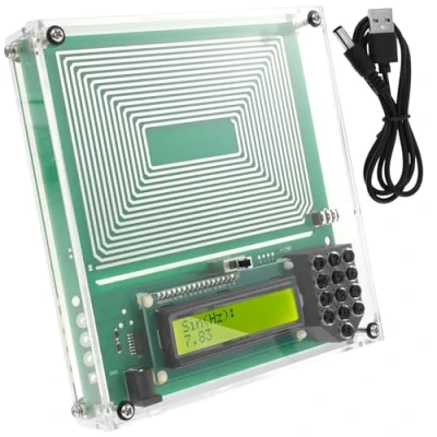 Image of Schumann Waves Resonance Generator 0.01Hz to 30000Hz Adjustable Sine, Square and Reverse Wave 7.83Hz Ultra Low Frequency with Dust Cover for Relaxation(Green)