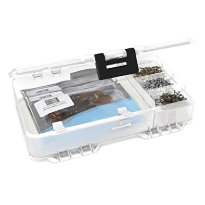 Image of PLANO Soft Plastic 3600 StowAway,Fishing Tackle Box, Storage Organizer Box w Removable Dividers, Tray for Crankbaits, Softbaits and hooks, fishing equipment