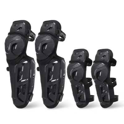 Image of Scoyco 4pcs Motorcycle Knee Shin Guards Elbow Guard Pads for Men Anti slip 2 in 1 Protector Adjustable Powersport Protection Armor Motocross Racing Protective Gear