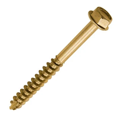 Image of TIMCO Advanced Coach Screw Hex Flange Head Slash Point Yellow 10.0 x 100 Box of 50 (10100SCSY)