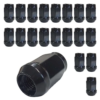 Image of 20 Lug nut 1/2 Zollx20 UNF tapered collar closed 60 HEX 19mm KEMUTTER1220GESSW