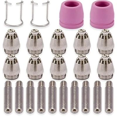 Image of SG 55 AG 60 WSD Plasma Cutter Cutting Torch Tip Nozzles Consumables Kit 24pk