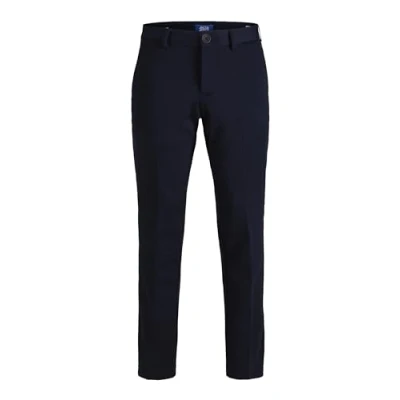 Image of JACK &amp; JONES Boys&#039; JJIMARCO JJPHIL Jersey NOR DRK JR Trouser, Dark Navy, 15 Years