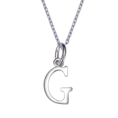 Image of VIKI LYNN Women Girls 925 Sterling Silver G Initial Necklace