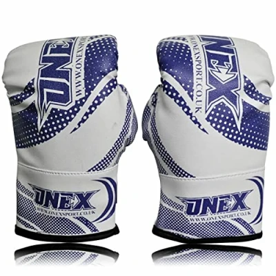 Image of Junior kids Boxing Gloves Sparring * Pro 2oz 4oz 6oz Punch Bag Fight MMA Muay Thai Grappling Mitts Martial Arts Training Kickboxing Punching Glove (2oz, Blue)