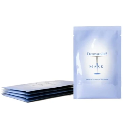 Image of Dermaroller Hyaluronic Acid Face Mask Against Dry Skin Moisturises, Reduces Wrinkles, Supports Collagen Formation Pack of 1 (1 x 5 Pieces)