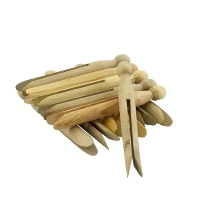 Image of 12PC Wooden Dolly Pegs A Great Crafting Accessory (Pack of 12)