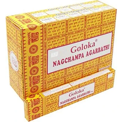 Image of ABN Fashion Goloka Nag Champa Sticks Incense Natural Fragrance Hand Rolled Indian Agarbatti Pack of 3