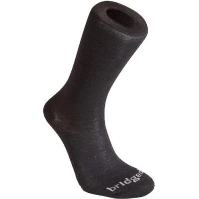 Image of Bridgedale Coolmax Everyday Outdoors Liner Socks (2 Pair Pack) Black Medium