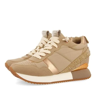 Image of GIOSEPPO Women&#039;s Allanton Sneaker, Beige, 6 UK